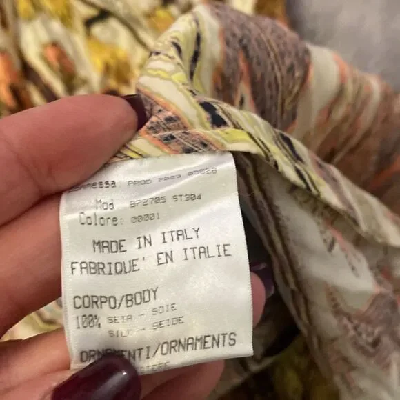 NWT Roberto Cavalli 100% silk blouse, S - Picture 14 of 14